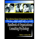 California School of Organizational Studies Handbook of Organizational Consulting Psychology: A Comprehensive Guide to Theory, Skills, and Techniques