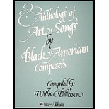 Anthology of Art Songs by Black American Composers