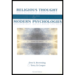 Religious Thought and Modern Psychologies