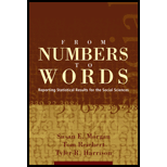 From Numbers to Words : Reporting Statistical Results for the Social Sciences