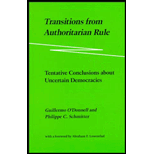 Transitions from Authoritarian Rule : Tentative Conclusions about Uncertain Democracies, Volume IV