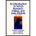 Introduction to Survey Research, Polling, and Data Analysis