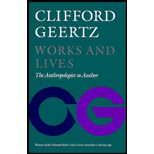 Works and Lives : The Anthropologist as Author