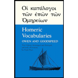 Homeric Vocabularies: Greek and English Word-Lists for the Study of Homer (Paperback)