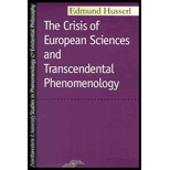 Crisis of European Sciences and Transcendental Phenomenology an Introduction to Phenomenological
