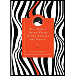 Animal After Whom Other Animals Are Named: Poems