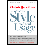 New York Times Manual of Style and Usage, Revised and Expanded Edition