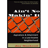 Ain't No Makin' It : Aspirations and Attainment in a Low-Income Neighborhood