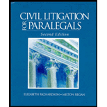 Civil Litigation for Paralegals (Text and Resource Manual)