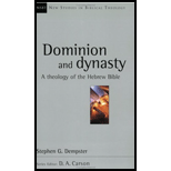 Dominion and Dynasty: Biblical Theology of the Hebrew Bible