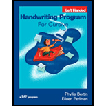 Handwriting Program for Cursive (Left-handed) - Workbook