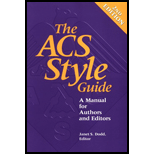 ACS Style Guide : A Manual for Authors and Editors