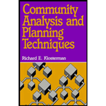 Community Analysis and Planning Techniques