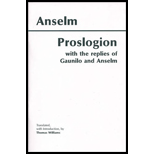 Proslogion: With the Replies of Gaunilo and Anselm