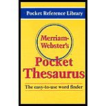 Merriam Webster's Pocket Thesaurus