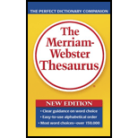 Merriam-Webster's Thesaurus - New Edition