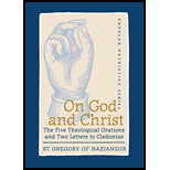 On God and Christ: The Five Theological Orations and Two Letters to Cledonius