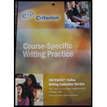 Criterion: Course-Specific.. - Access Code