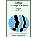 Editing : The Design Of Rhetoric