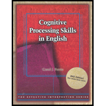 Cognitive Processing Skills in English - Text Only