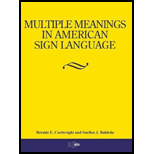 Multiple Meanings in American Sign Language