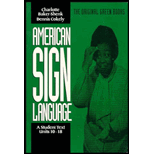 American Sign Language: The Green Books, Units 10-18