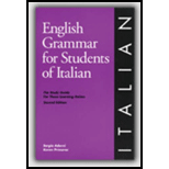 English Grammar For Students of Italian