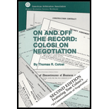 On and Off the Record: Colosi on Negotiation