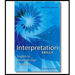Interpretation Skills: English to American Sign Language
