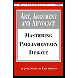 Art, Argument and Advocacy: Mastering Parliamentary Debate