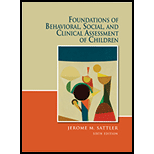 Foundations of Behavioral, Social, and Clinical Assessment of Children - With Resource Guide