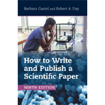 How to Write and Publish a Scientific Paper