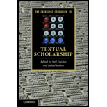 Cambridge Companion to Textual Scholarship