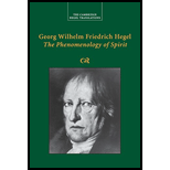 Georg Wilhelm Friedrich Hegel: The Phenomenology of Spirit