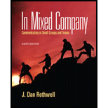 In Mixed Company: Communication. Small Groups