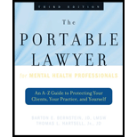 Portable Lawyer for Mental Health Professionals: An A-Z Guide to Protecting Your Clients, Your Practice, and Yourself