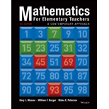 Mathematics for Elementary Teachers: A Contemporary Approach