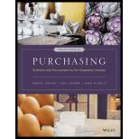 Purchasing: Selection and Procurement for the Hospitality Industry