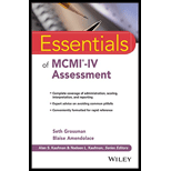 Essentials of Mcmi-Iv Assessment