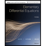 Elementary Differential Equations - Print Companion (Looseleaf)