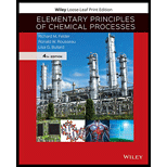 Elementary Principles of Chemical Processes (Looseleaf)