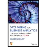 Data Mining for Business Analytics: Concepts, Techniques and Applications in Python