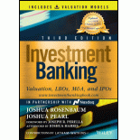 Investment Banking: Valuation, LBOs, M&A, and IPOs (Book + Valuation Models), 3rd Edition