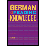 German for Reading Knowledge (Paperback)