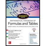 Mathematics Handbook of Formulas and Tables