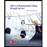 ABC's: Relationship Selling through Service (Looseleaf)