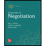 Essentials of Negotiation