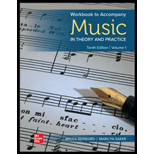 Music in Theory and Practice, Volume 1 (Looseleaf) - Workbook Only