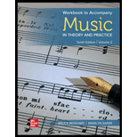 Music in Theory and Practice, Volume 2 (Looseleaf) - Workbook Only
