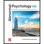 Abnormal Psychology (Looseleaf)